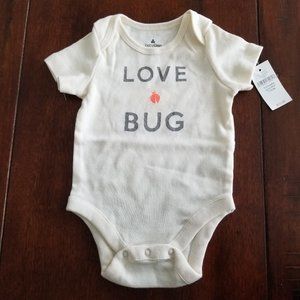 2/$15: GAP "Love Bug" Short Sleeved Onesie